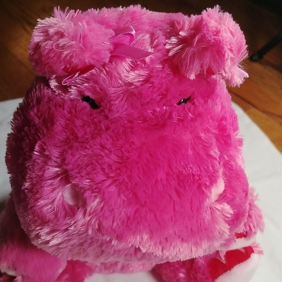 Pink Plush Hippo Stuff Animal that Talks - Picture 3 of 13